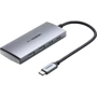 Адаптер Ugreen Adapter CM480 USB-C to 2×USB3.2+2xUSB-C 10G Space Gray (30758)