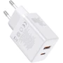 Зарядное устройство Baseus Wall Charger Cube Pro USB-C+USB 30W White (P10111404213-00): Кабель в комплекте отсутствует