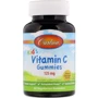 Carlson Labs Kids Vitamin C Gummies 125 mg Вітамін С для дітей зі смаком апельсина 60 жувальних таблеток
