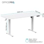 Стол с электрорегулировкой высоты Officepro White (ODE1670W) фото 8