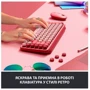 Клавіатура Logitech POP Keys Wireless Mechanical Keyboard UA Rose (920-010737): Тип клавіатури компактная