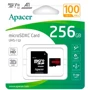 Карта памяти Apacer 256GB microSDHC Class 10 UHS-I V10 + adapter (AP256GMCSX10UB-R): Объем 256 ГБ