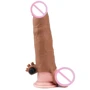 Насадка с вибрацией LoveToy Pleasure X-Tender Vibrating Penis Sleeve Flesh Add 3", Brown