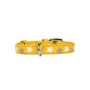 Ошейник Collar Glamour с узором Звездочка Светящийся 27-36 см 15 мм желтый (4823089301228)