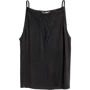 Майка H&M 4286404 L черная: Состав Вискоза, Эластан