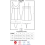 Сексуальное платье Obsessive 823-DRE-1, L/XL, Черный, S/M