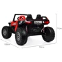 Детский двухместный электромобиль Багги Bambi Racer, красный (M 4170EBLR-3(24V)): Максимальная скорость, км/ч 5