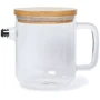 Чайник заварочный Luigi Bormioli Thermic Glass с бамбуковой крышкой 1 л (12921/01): Цвет прозрачный