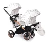Универсальная коляска для двойни 2 в 1 Junama Glow Duo Slim 01, белый с бронзовым (J-G-DUOs-01) фото 7