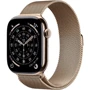 Apple Watch Series 11 GPS + Cellular 42mm Gold Titanium Case with Gold Milanese Loop (MF8Y4)