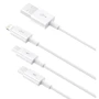 Кабель Baseus USB Cable to Lightning/microUSB/USB-C Superior Series Fast Charging 3.5A 1.5m White (CAMLTYS-02): Тип USB Cable - Lightning/microUSB/USB-C