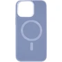 Чехол для iPhone TPU Case Bonbon Leather Metal Style with MagSafe Mist Blue for iPhone 15 Plus