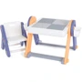 Столик-лего Baby Toys 2 в 1 с мольбертом QC-BB01: Материал пластик