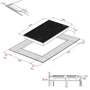 Варочная поверхность электрическая WEILOR WIS 322 WHITE: Тип нагревательного элемента электрической поверхности Индукционный