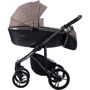 Детская коляска 2 в 1 Bebetto Bresso Premium DARK 01, Эко-кожа + ткань (503.32.19.D01)