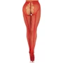 Колготки Leg Avenue Crotchless Net Tights with Heart Backseam Red One Size