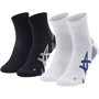 Шкарпетки Asics 2PPK Cushion Run Quarter Sock (3013A800-001) 43-46 (29-31) 2 пари чорно-білі