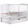 Кровать Babyroom Веселка маятник, ящик, откидной бок DVMYO-3 бук белый (622152)