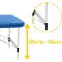 Масажний стіл 4FIZJO Massage Table Alu W60 Blue (TABLEW60BLUE)