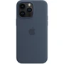 Чохол для iPhone Apple for iPhone 14 Pro Max Silicone Case with MagSafe Storm Blue (MPTQ3) : Тип чохла накладка на заднюю часть