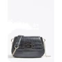 Жіноча сумка крос боді Guess Triple G Crossbody Flap чорна (HWTG7748780-BLA)