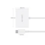 Адаптер Ugreen Adapter MM123 USB-C to HDMI+VGA White (30843): Дополнительные разъемы VGA, HDMI