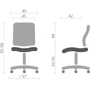Стул Hommex Albina Light Grey (арт H-233 Light Grey): Тип конференц