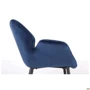 Кресло AMF Alphabet L black/royal blue (547268): Материал каркаса металл, Велюр