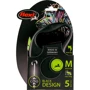 Поводок-рулетка Flexi Black Design M до 20 кг 5 м зеленый (4000498033425): Тип шнура Трос
