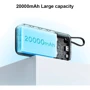 Внешний аккумулятор Cuktech Power Bank 20000mAh PB200N 55W Gray: Сила тока на выходе, A 3