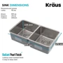 Кухонна мийка Kraus KD1UD33B