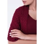 Кардиган Sewel HW440 42-44 бордовый: Длина рукава Короткий