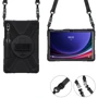 Аксессуар для планшетных ПК BeCover Heavy Duty Case with Stand Black for Samsung X810 Galaxy Tab S9 Plus / S9 FE Plus SM-X610/SM-X616B (710445) фото 3