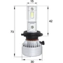 LED лампы Sho-Me F4 H7 40W: Цветовая температура, K 6500