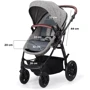 Универсальная коляска 3 в 1 Kinderkraft Xmoov Gray (KKWXMOVGRY3000): Возможность установки люльки есть