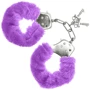 Наручники S Pleasures Furry Cuffs Purple с пушистой отделкой, 2 ключа в комплекте