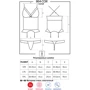 Комплект Obsessive 864-COR-1 corset, S/M