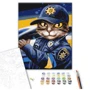 Картина по номерам Brushme Полицейский кот ©Марианна Пащук 40х50 см (BS53237): Производитель Brushme