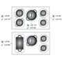 Варочная поверхность Falmec P01F9051.00#ZZZN400F: Размеры для встраивания 86х49 см