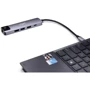 Адаптер Frime Adapter USB-C to 2xUSB3.0+PD+HDMI+RJ45 Space Grey (FH-5in1.311HL): Дополнительные разъемы Ethernet, HDMI, USB 3.0