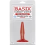 Анальная пробка Basix Mini Butt Plug, 11x2 см, красный