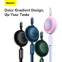 Кабель Baseus Cable USB-C to Micro USB/Lightning/Type-C Bright Mirror 2 Series 100W 1.1m Green (CAMJ010206): Длина 1.1 м