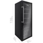 Винна шафа Prime Technics PWC 14119 EB: Розміри ВxШxГ, см 139х50х59