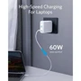 Зарядное устройство ANKER USB Wall Charger PowerPort Atom III Duo 2xUSB-С 60W White (A2629H21): Тип сетевое