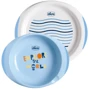 Набор тарелок Chicco Easy Feeding New 12 месяцев 2 штуки голубой (16002.20.00)