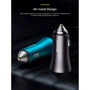 Зарядное устройство Baseus Car Charger USB+USB Golden Contactor 60W Dark Gray (CGJM000013) фото 8