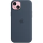 Чохол для iPhone Apple iPhone 15 Plus Silicone Case з MagSafe - Storm Blue (MT123ZM/A): Матеріали Силикон