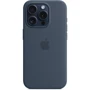 Чохол для iPhone Apple iPhone 15 Pro Silicone Case з MagSafe - Storm Blue (MT1D3ZM/A): Колір синий