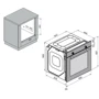 Духовой шкаф электрический Minola EOD 6804 INOX: Мощность подключения, Вт 2509