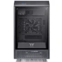 Корпус Thermaltake The Tower 100 Black (CA-1R3-00S1WN-00): Материал передней панели закалённое стекло и сталь